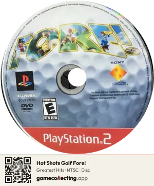 Hot Shots Golf Fore! PlayStation 2, NTSC disc