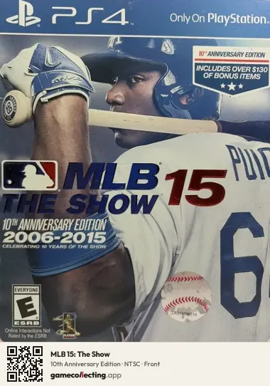 MLB 15: The Show PlayStation 4, NTSC box front
