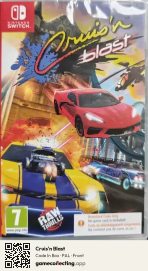 Cruis'n Blast Nintendo Switch, PAL box front