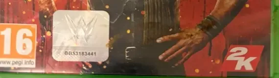 WWE 2K18, the USK square on its front