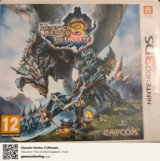 Monster Hunter 3 Ultimate Nintendo 3DS, United Kingdom box front