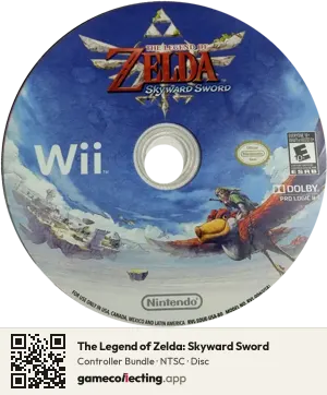 The Legend of Zelda: Skyward Sword Nintendo Wii, NTSC disc