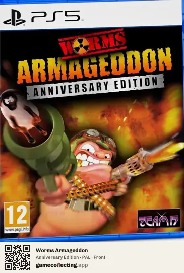 Worms Armageddon PlayStation 5, PAL box front