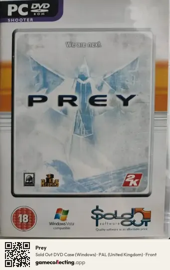 Prey Computer, United Kingdom box front