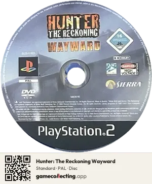 Hunter: The Reckoning Wayward PlayStation 2, PAL disc