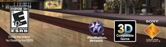 High Velocity Bowling, the ESRB box on its front