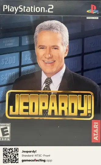 Jeopardy! PlayStation 2, NTSC box front