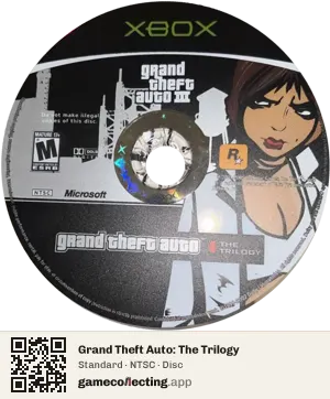 Grand Theft Auto: The Trilogy Xbox, NTSC disc