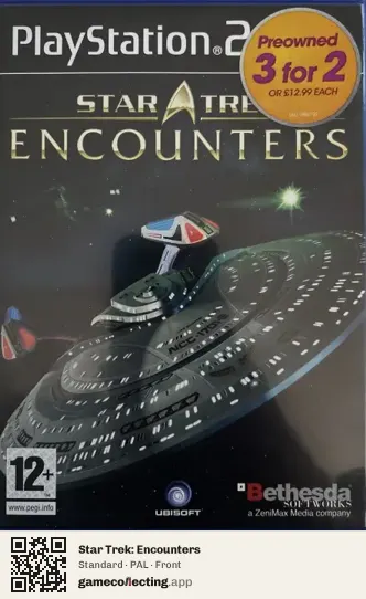 Star Trek: Encounters PlayStation 2, PAL box front