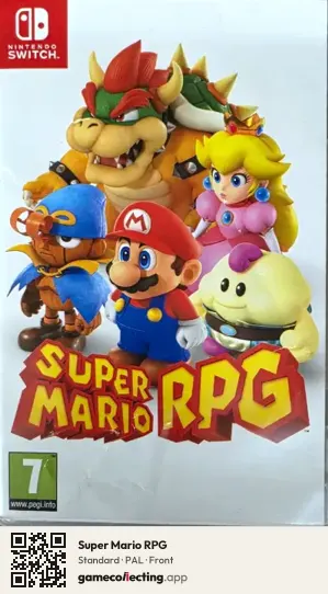 Super Mario RPG Nintendo Switch, PAL box front