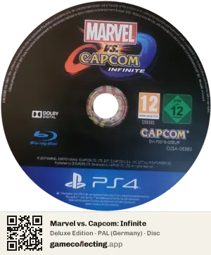 Marvel vs. Capcom: Infinite PlayStation 4, PAL disc