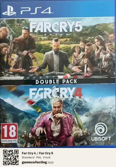 Far Cry 4 / Far Cry 5 PlayStation 4, PAL box front