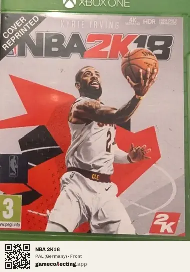 NBA 2K18 Xbox One, Germany box front