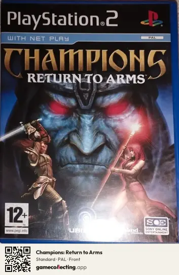 Champions: Return to Arms PlayStation 2, PAL box front