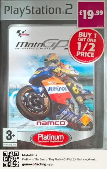 MotoGP 3 PlayStation 2, United Kingdom box front
