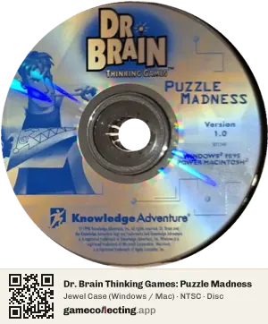 Dr. Brain Thinking Games: Puzzle Madness Computer, NTSC disc