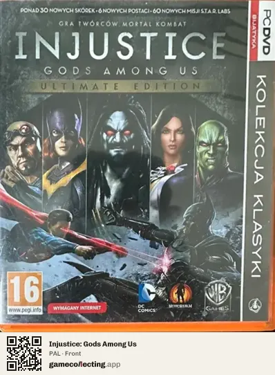Injustice: Gods Among Us Computer, PAL box front