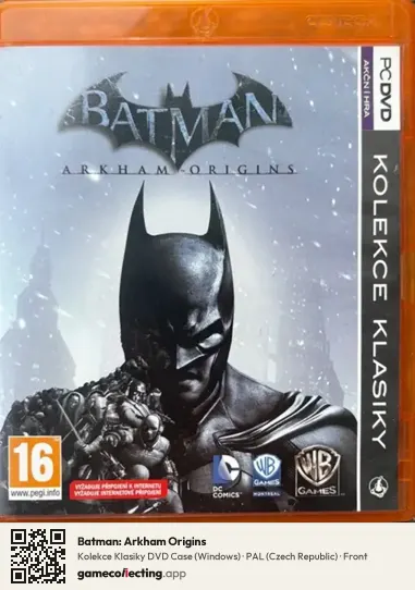 Batman: Arkham Origins Computer, Czech Republic box front