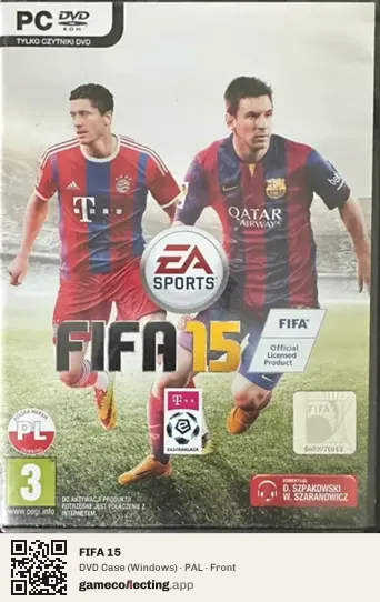 FIFA 15 Computer, PAL box front