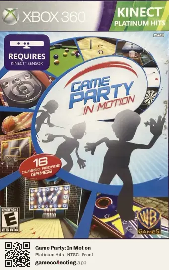 Game Party: In Motion Xbox 360, NTSC box front