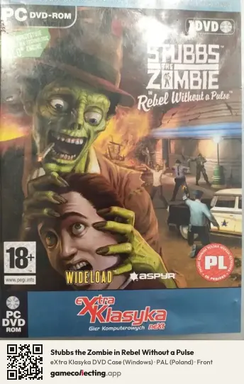 Stubbs the Zombie in Rebel Without a Pulse Computer, Poland box front