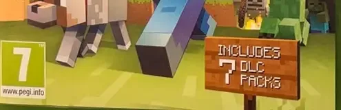 Minecraft, the PEGI square on its front