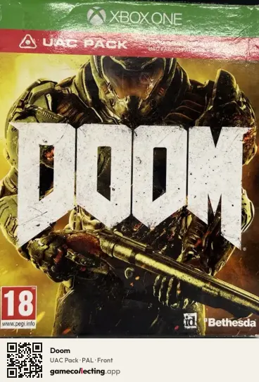Doom Xbox One, PAL box front