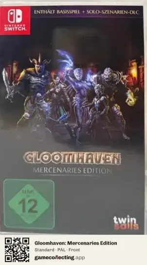 Gloomhaven: Mercenaries Edition Nintendo Switch, PAL box front