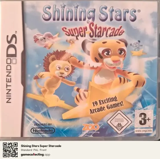 Shining Stars Super Starcade Nintendo DS, PAL box front