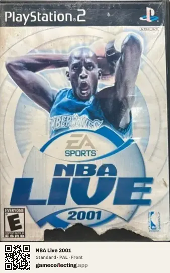 NBA Live 2001 PlayStation 2, PAL box front