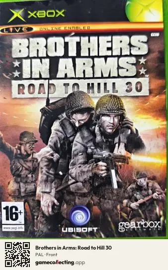 Brothers in Arms: Road to Hill 30 Xbox, PAL box front