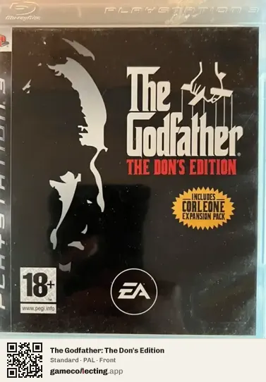 The Godfather: The Don's Edition PlayStation 3, PAL box front