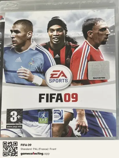 FIFA 09 PlayStation 3, France box front