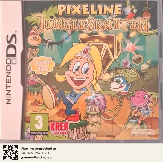 Pixeline: Jungleskatten Nintendo DS, PAL box front