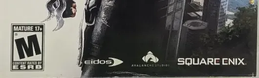 Just Cause 2, the ESRB box on its front