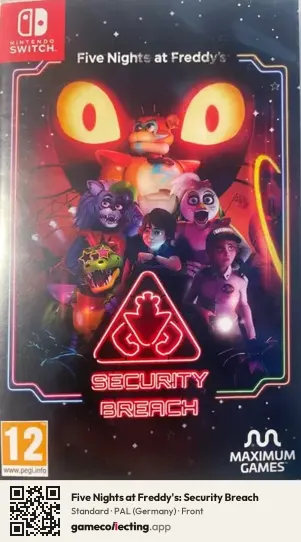 Five Nights at Freddy's: Security Breach Nintendo Switch, Germany box front