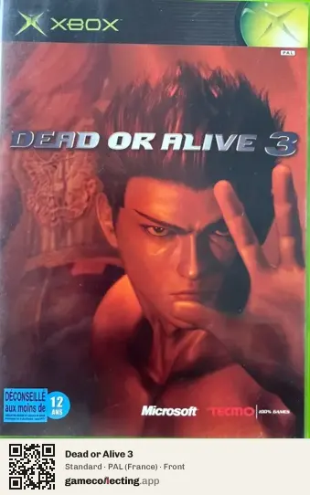 Dead or Alive 3 Xbox, France box front