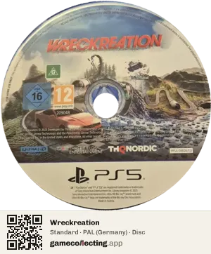 Wreckreation PlayStation 5, PAL disc