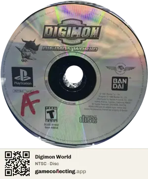 Digimon World PlayStation, NTSC disc
