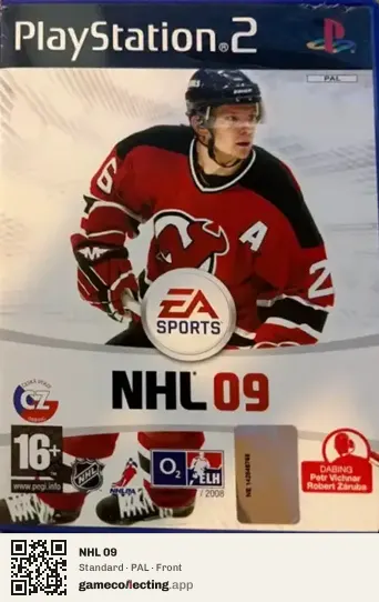 NHL 09 PlayStation 2, PAL box front