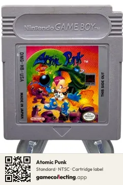 Atomic Punk Game Boy, NTSC cartridge label