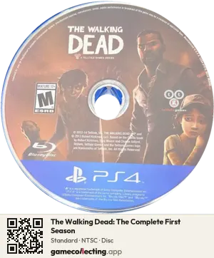 The Walking Dead: The Complete First Season PlayStation 4, NTSC disc