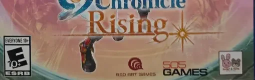 Eiyuden Chronicle: Rising, the ESRB box on its front