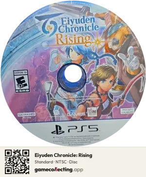 Eiyuden Chronicle: Rising PlayStation 5, NTSC disc