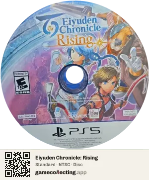 Eiyuden Chronicle: Rising PlayStation 5, NTSC disc