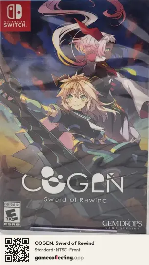 COGEN: Sword of Rewind Nintendo Switch, NTSC box front