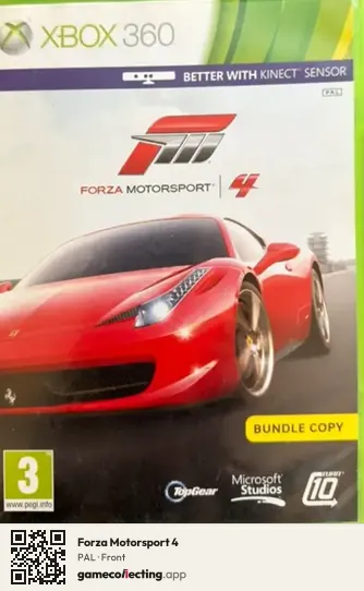 Forza Motorsport 4 Xbox 360, PAL box front