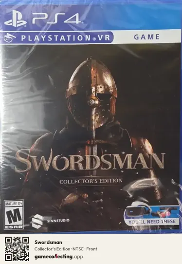 Swordsman PlayStation 4, NTSC box front