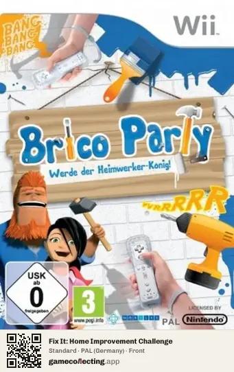 Fix It: Home Improvement Challenge Nintendo Wii, Germany box front