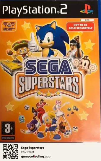 Sega Superstars PlayStation 2, PAL box front